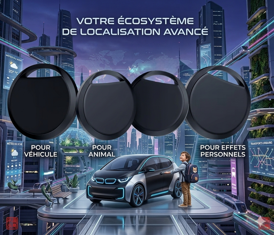 Trackers GPS mini pour APPLE (Pack de 4 trackers)